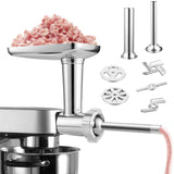 1 x RAW Customer Returns Gdrtwwh meat grinder attachment suitable for Kenwood Chef KVC, KVL, KCC and kMix food processors KMX , with 2 sausage filling tubes and 4 grinding plates - RRP €50.41