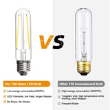 1 x RAW Customer Returns BRIMAX E27 LED lamp slim T30 dimmable light bulb AC230V 4W warm white lighting 125mm LED light source 2700K for pendant lights wall lights flicker-free set of 4 glass tubular light - RRP €18.99