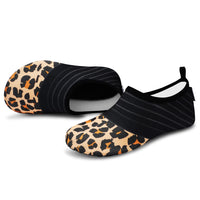 1 x Brand New VIFUUR Women Water Shoes Men, Barefoot Dry Water Swimming Yoga Outdoor Shoes Snorkeling Beach Surfing Leopard Splice 36 37EU - RRP €51.6