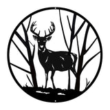 1 x Brand New Pduoduo 30cm Black Metal Wall Art Moose and Tree , Metal Wall Decoration, For Indoor Outdoor Garden Fence Decor 11.8inch,Moose1  - RRP €20.4