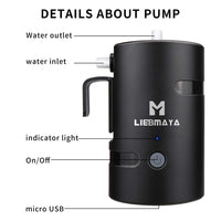 1 x RAW Customer Returns LIEBMAYA 12V portable outdoor shower, outdoor shower, camping shower with 4400mAh battery USB charge powered shower pump for camping, hiking, traveling, garden, beach, IPX7 waterproof - RRP €45.99