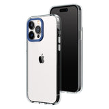 1 x RAW Customer Returns RhinoShield Crystal Clear Case compatible with iPhone 13 Pro Max Advanced yellowing resistance, high transparency, customizable and transparent protective case - Cobalt Blue Camera Ring - RRP €37.99