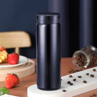 1 x RAW Customer Returns Small Thermos Bottles Stainless Steel - Cute Water Bottle, Vacuum Insulated Bottle for Hot and Cold Drinks BPA-Free, Blue, 280 ml  - RRP €15.99