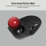 1 x RAW Customer Returns ELECOM 2.4GHz Wireless Finger Control Large Trackball Mouse, 8 Button Function with Smooth Tracking, Precise Optical Gaming Sensor, Palm Rest M-HT1DRBK  - RRP €58.43