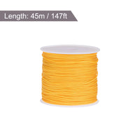 1 x Brand New sourcing map Nylon Cord DIY Making Satin String Craft Wire with Plastic Spool 147ft Gold Tone - RRP €11.9