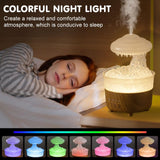 1 x RAW Customer Returns Cloud Humidifier, Mushroom Essential Oil Diffuser with 7 Colors Lights, Nano Mist, Can Be Used as a Night Light, Diffuser Rain Clouds Raindrops Humidifier for Bedroom, Children s Room White  - RRP €40.33