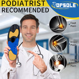 1 x RAW Customer Returns TOPSOLE Orthopedic Insoles Heel Spur Insoles Shoes Comfort Arch Support Insoles Shoe Insoles for Plantar Fasciitis, Flat Feet, Hallux Valgus, Insoles Work Shoes for Men and Women - RRP €23.35