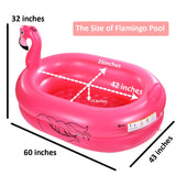 1 x RAW Customer Returns Paddling pool, children s pool, inflatable pool, flamingo swimming pool with inflatable soft floor for outdoors, indoors, garden 150 cm  - RRP €36.29