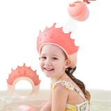 1 x RAW Customer Returns FUSACONY Children s Shower Hat, Soft Silicone Bath Cap, Adjustable, Prevent Water Flowing into the Eyes and Face - RRP €9.95