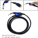 1 x RAW Customer Returns MB15AK MIG welding torch, hose package inert gas welding torch gun neck with 3 m flexible cable welding gun for MIG MAG welding machine carbon dioxide welding - RRP €46.99