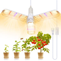 1 x RAW Customer Returns SINJIAlight LED plant lamp, 150w plant lamp full spectrum with 414 LEDs foldable for indoor plants, greenhouse and hydroponic cultivation, grow lamp with E27 power cable - RRP €22.18