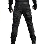 1 x RAW Customer Returns JOYASUS Paintball BDU Tactical Pants Airsoft Pants Multi-Pocket Duty Pants with Knee Pads XXL, Black - RRP €46.33