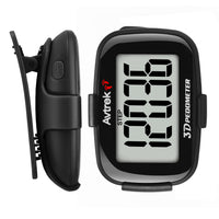 1 x RAW Customer Returns 3D Accurate Walking Pedometer Huge Screen Digital Pedometer for Running with Time Display and LED Backlight Black  - RRP €36.0