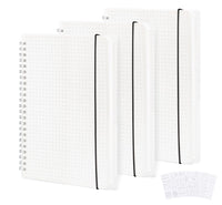 1 x RAW Customer Returns 3 Colors Dotted A5 Notebooks - Bullet Grid Journal Dot Spiral Notebook with 5 DIY Stencils, 120gsm Thick Paper, Polka Dot Paper, 480 Pages, 5.7 x 8.3 Inches - RRP €19.15