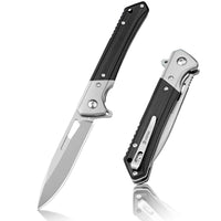 1 x RAW Customer Returns NedFoss ELF folding knife, pocket knife sharp, EDC knife with G10 handle, one-hand knife made of D2 steel, outdoor knife with belt clip, pocket knife, sharp survival knife outdoor for everyday use and outdoors - RRP €36.97