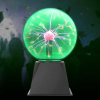 1 x RAW Customer Returns Comely Plasma Ball, Plasma Ball Lamp 6 Inch, Magic Plasma Ball, Touch Sensitive Plasma Ball Light for Christmas Birthday Gifts, Decoration, Children, Home, Green Light - RRP €21.04