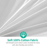 1 x RAW Customer Returns APSMILE down summer duvet 135x200 cm, 100 cotton, down and feather filling, lightweight, suitable for allergy sufferers, Oeko-Tex 100 and RDS certified white  - RRP €59.4