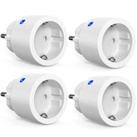 1 x RAW Customer Returns SURNICE WiFi socket, Smart Home WiFi socket 4 packs, with voice control and timer, 2300W Alexa accessories mini plug, Google Home, ONLY on 2.4 GHz - RRP €20.3