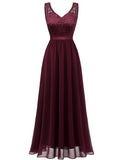 1 x RAW Customer Returns Gardenwed Evening Dresses Elegant for Wedding Ladies Dresses Cocktail Dress Lace Dress Festive Dresses for Women Ball Gown Burgundy 3XL - RRP €62.99