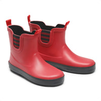 1 x RAW Customer Returns Dream Paris Children s Wellington Boots Rain Shoes Non-Slip and Lightweight for Boys and Girls SDRB2201K-E RED BLACK 27 EUR  - RRP €27.99