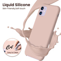 1 x Brand New ACRONIX Liquid Silicone Cover Compatible with iPhone 11 6.1 , Premium Liquid Silicone Protective Case, Soft Microfiber Lining, Raised Edge for Screen and Camera-Desert Pink - RRP €12.89