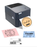 1 x RAW Customer Returns vretti shipping label printer, thermal label printer 4x6 for shipping labels, postage labels, compatible with Windows, Mac OS and Linux systems, with built-in paper holder - RRP €99.17