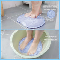 3 x Brand New Foot Scrubber Mat Shower Scrubber, Shower Foot Wash Massager with Non-Slip Suction Cups, Shower Massage Pad Foot Brush for Cleansing, Exfoliating, Blood Circulation - RRP €79.2