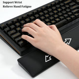 1 x RAW Customer Returns Akko Memory Foam Keyboard Wrist Rest - World Tour Tokyo, Soft and Padded Support to Avoid Wrist Pain Due to Constant Typing and Gaming 380 80 mm  - RRP €29.41