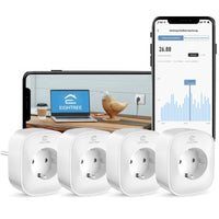 1 x RAW Customer Returns WiFi Smart Socket with Power Meter, Alexa Socket, Smart Home WiFi Socket, Alexa Accessory, Schedule, Remote Access, Works with Alexa, Google Home, SmartThings, 2.4G WiFi Only, 16A - RRP €39.99