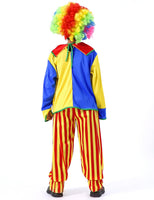 1 x RAW Customer Returns AGQT Children s Clown Costume Set Circus Costume Clownish Outfit with Red Nose and Colorful Wig Carnival Mardi Gras Costume Children Boys Cosplay Size 3pcs 5-6 Years, Yellow 79a93 - RRP €35.27