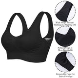 1 x Brand New Litthing Women s Soft Bra Stretch Without Underwire Push up Yoga Sports Bra Mesh Breathable Women s Basic Bra 1 2 3 Set Comfortable Bra Top Pleasant - RRP €22.99