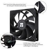 1 x RAW Customer Returns Thermalright TL-C12C CPU fan 120mm case cooler fan, 4-pin PWM silent computer fan with S-FDB bearing included, up to 1550RPM fan - RRP €6.88