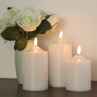 1 x RAW Customer Returns Eldnacele Waterproof Flameless Candles, Battery Operated Candles White LED Candles Art Deco Plastic, White Decorative Candles for Home, Garden, Lantern Decoration 3 Pack  - RRP €27.99