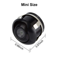 1 x RAW Customer Returns CICMOD Mini Rear View Camera Car HD Universal Rear View Camera 360 Rotatable Parking Aid Night Vision Waterproof Wide Angle - RRP €20.92