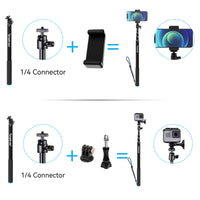 1 x RAW Customer Returns Smatree 178cm Aluminum Alloy Extendable Selfie Stick, Telescopic Monopod for GoPro Hero max 12 11 10 9 8 7 6 5 4 3 2 1 Session, DJI Osmo Action 3 e Insta 360, cell phones - RRP €33.26