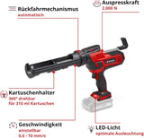 1 x RAW Customer Returns Einhell cordless cartridge gun TE-SG 18 10 Li-Solo Power X-Change 18 V, for 310 ml cartridges, up to 2,000 N, adjustable speed, without battery  - RRP €88.8