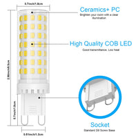 1 x RAW Customer Returns Klighten G9 LED Lamps, 9W Cold White 6000K, G9 LED Bulb Light Bulbs, Not Dimmable AC 220-240V, 360 Degree Angle, Pack of 6 - RRP €19.99