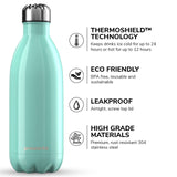 1 x RAW Customer Returns PROWORKS Stainless Steel Water Bottle, BPA Free Insulated Vacuum Metal Bottle for 12 Hour Hot 24 Hour Cold Drinks, Sports and Gym Water Bottle - 1.5 Liter - Green - RRP €37.0