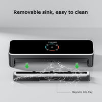 1 x RAW Customer Returns FRESKO Food Vacuum Sealer, Automatic Vacuum Sealer with Dry and Wet Mode, Powerful Suction, with 10 Vacuum Bags V3  - RRP €54.08