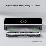 1 x RAW Customer Returns FRESKO Food Vacuum Sealer, Automatic Vacuum Sealer with Dry and Wet Mode, Powerful Suction, with 10 Vacuum Bags V3  - RRP €54.08