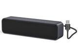 1 x RAW Customer Returns ADELGO SoundBar Mini USB Speaker, Computer Speakers Laptop Speakers for PC, Computer, Laptop, Notebook, Tablet - Plug and Play - Gray - RRP €19.98