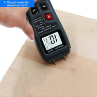 1 x RAW Customer Returns TOPWAY Wood Moisture Meter, Digital Moisture Meter, 2 Sensor Pins Portable Wood Moisture Tester with LCD Display and 9V Battery Included - RRP €11.77