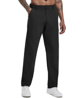 1 x RAW Customer Returns Boyzn Men s Golf Pants with 5 Pockets Lightweight Stretch Quick Dry Casual Travel Work Dress Pants Black02-40 - RRP €27.99