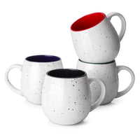 1 x RAW Customer Returns LIFVER 620 ml coffee cups set, 4 large coffee mugs porcelain with handles for coffee, tea, hot cocoa, easy to hold and clean cups set, multicolored ceramic cup large - RRP €36.88