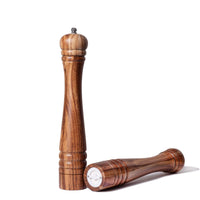 1 x RAW Customer Returns DeroTeno salt and pepper mill set, spice mills set of 2, salt and pepper mill made of acacia wood with ceramic grinder, H 30 cm - RRP €47.99