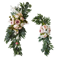 1 x RAW Customer Returns NIZEAMI 2 Pieces Artificial Peony Welcome Wedding Guest Card Decoration Wedding Arch Wedding Background Wall Decoration - RRP €34.99