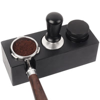 1 x RAW Customer Returns Ezebesta 54mm-58mm Tamper Station Black Tamping Stand Pressing Station for Portafilter, Tamper, Coffee Leveler Espresso Coffee Machine Barista Accessories - RRP €24.17