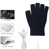 7 x Brand New USB Heated Gloves,Washable Heating Knitting Gloves,Heated Gloves Via USB,Winter Heating Gloves,Winter Hand Warm Gloves,Heated USB Gloves,USB Heated Knit Gloves - RRP €58.03