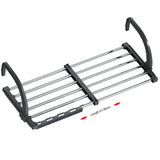 1 x RAW Customer Returns ANEWSIR Balcony Drying Rack, Radiator Drying Rack, Stainless Steel Wall Mounted Clothes Airer, Extendable Hanging Drying Rack Length 51-95 cm , Windproof Sock Drying Rack Included. - RRP €24.99