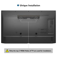 1 x RAW Customer Returns BONTEC No Stud TV Wall Mount for 26 to 55 Inch LED LCD OLED Plasma Flat Curved, up to 50 kg, TV Wall Mount without Studs to Save Space, Max VESA 400 x 400 mm - RRP €18.99